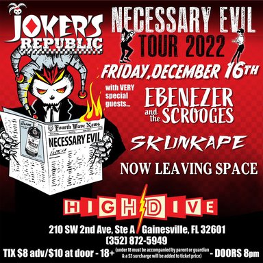 2022-12-16-high-dive-1216-now-leaving-space-skunkape-jokers-republic-ebenezer-and-the-scrooges-at-high-dive