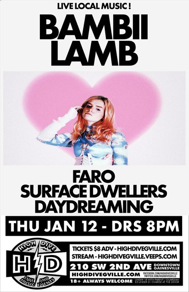 2023-01-12-high-dive-112-bambii-lamb-faro-surface-dwellers-daydreaming-at-high-dive-live-stream